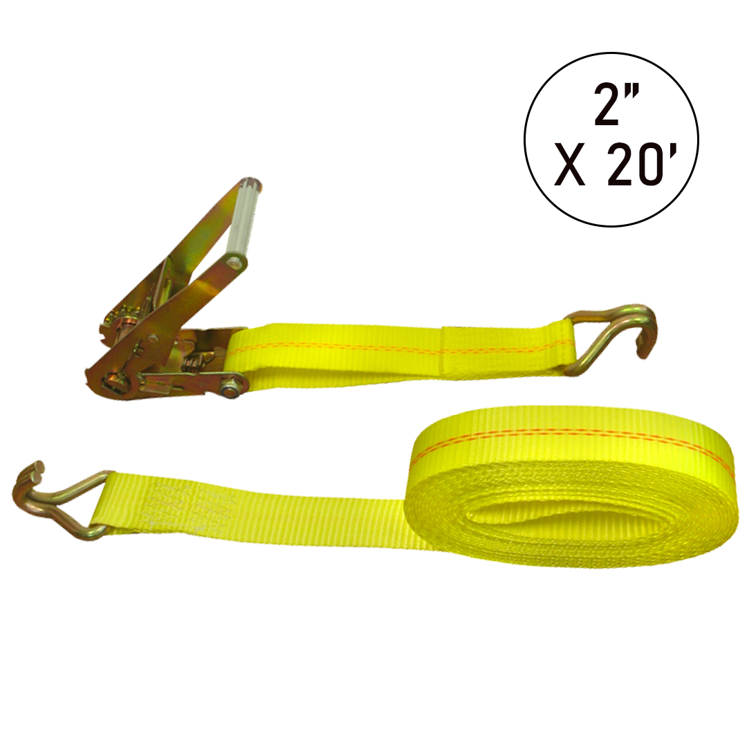 Boxer 2 x 20' Ratchet Strap with Wide Handle and Twin J Hooks - 10,00 –  Boxer Tools