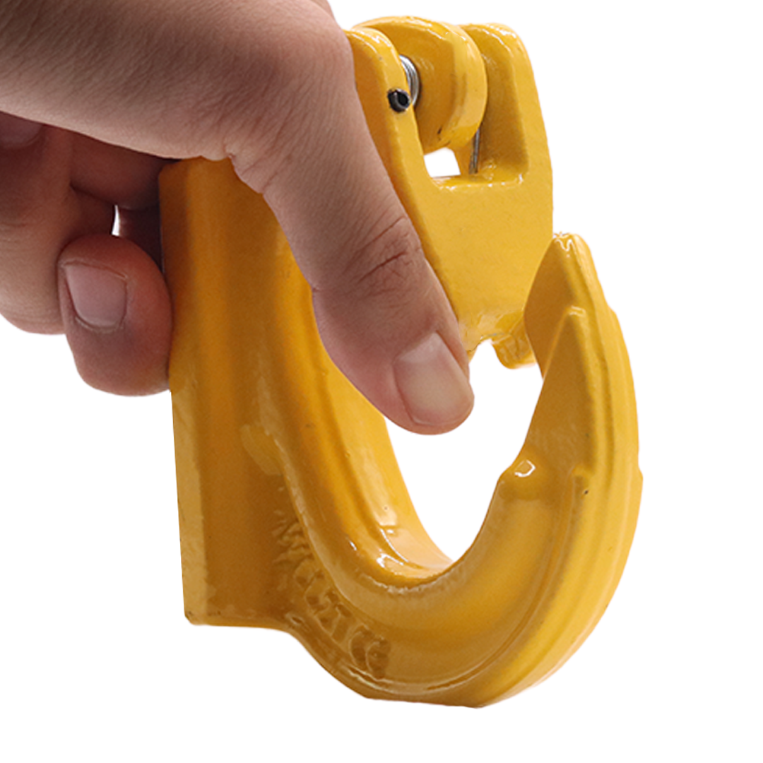 Heavy-Duty 2-Ton Weld-On Anchor Hooks with Safety Latch - G80 Construction