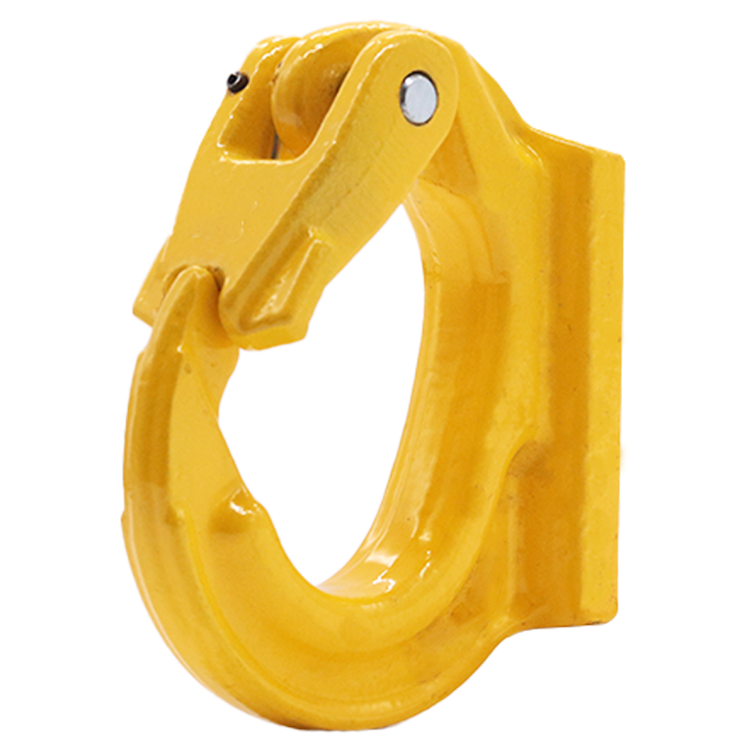 Heavy-Duty 2-Ton Weld-On Anchor Hooks with Safety Latch - G80 Construction