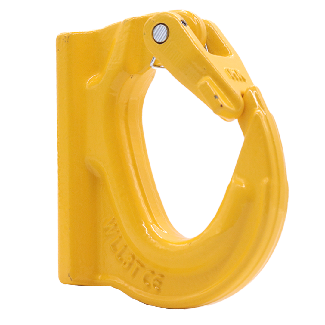 Heavy-Duty 3-Ton Weld-On Anchor Hooks with Safety Latch - G80 Construction