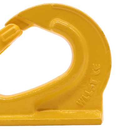 Heavy-Duty 5-Ton Weld-On Anchor Hooks with Safety Latch - G80 Construction