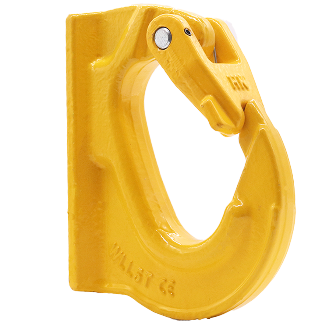 Heavy-Duty 8-Ton Weld-On Anchor Hooks with Safety Latch - G80 Construction