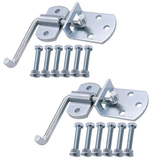 Complete Truck Straight Gate Latch Kit with Bolts and Nuts: Easy Install, Secure Hold