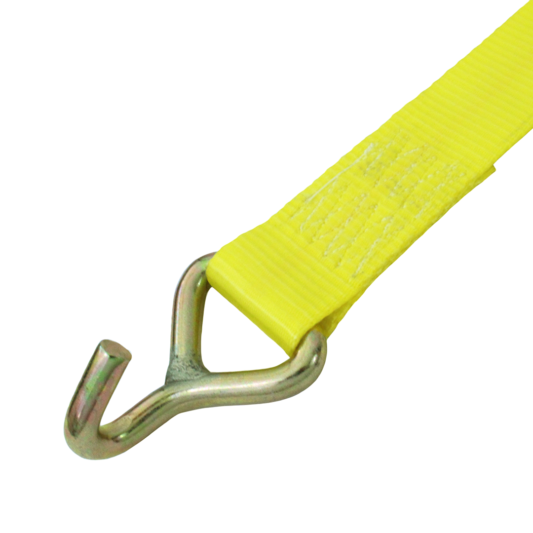 2 Inch Heavy Duty Yellow Chrome Single Wire Hook - 11000lb Breaking Strength Towing, Recovery, Industrial Tie Down