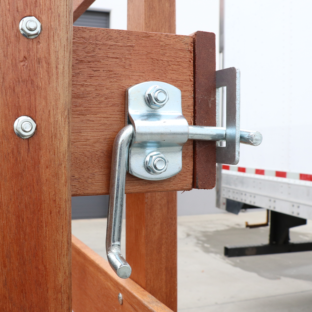 Complete Truck Corner Gate Latch Kit with Bolts and Nuts: Easy Install, Secure Hold