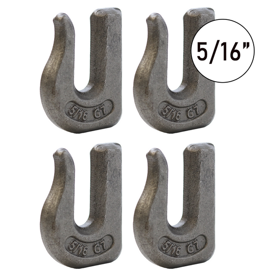 Heavy-Duty 5/16" Forged Clevis Grab Hook - Secure Cargo on Flatbed Trucks & Trailers