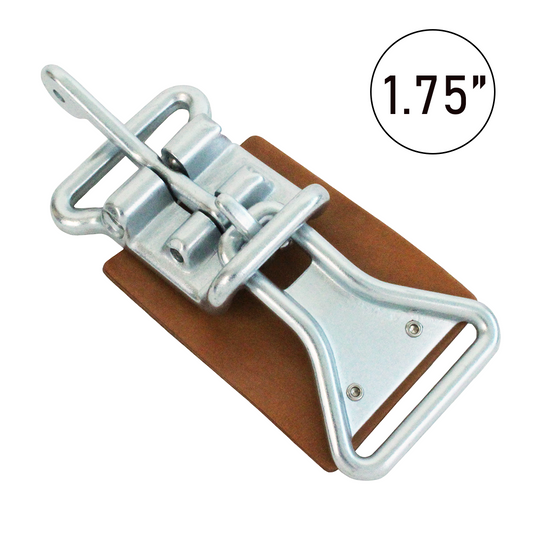 1.75" Center Latch with a Link & Leather Pad for Secure Hold